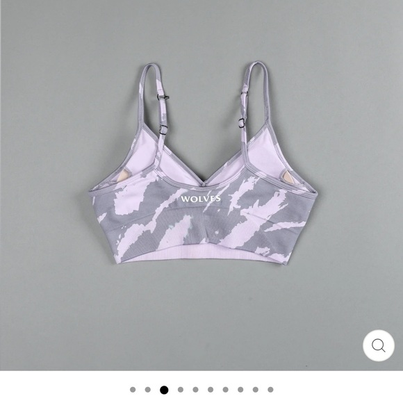 NWT large LONE "EVERSON" SEAMLESS BRA IN ORCHID NATIVE CAMO DarcSport Darc Sport - Picture 6 of 16